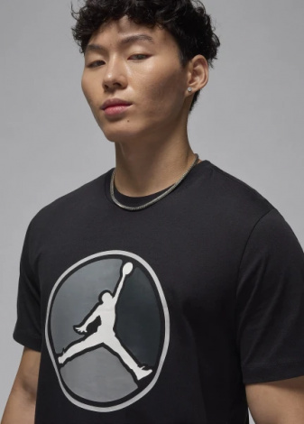 Футболка Nike M J JUMPMAN HBR SS CREW черная FZ1944-010