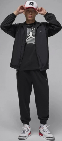 Футболка Nike M J JUMPMAN HBR SS CREW черная FZ1944-010