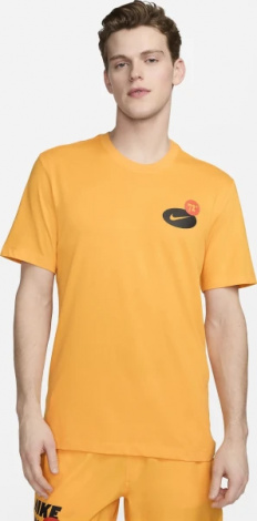 Футболка Nike M NK DF TEE 3MO GFX оранжевая FV8366-717