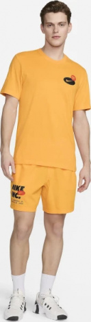 Футболка Nike M NK DF TEE 3MO GFX оранжевая FV8366-717