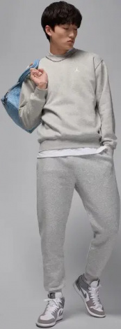 Світшот Nike JORDAN BROOKLYN FLEECE CREW-NECK сірий FV7293-050