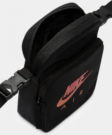 Сумка через плечо Nike NK HRITG CRSSBDY-AIR WAVEY черно-красная FV6611-010