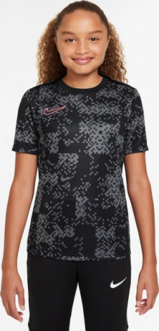 Футболка подростковая Nike K NK DF ACDPR SS TOP GX черно-серая FV0291-069