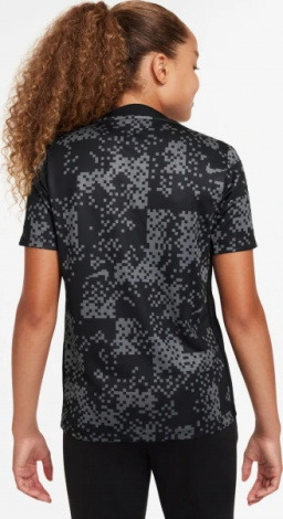 Футболка подростковая Nike K NK DF ACDPR SS TOP GX черно-серая FV0291-069