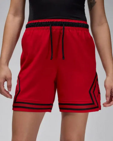 Шорты баскетбольные Nike JORDAN DRI-FIT WOVEN DIAMOND SHORTS красно-черные FQ2989-687