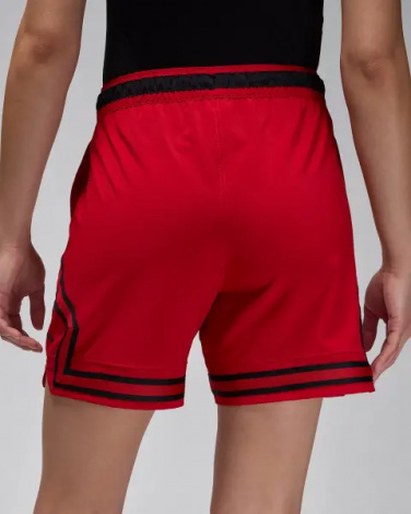 Шорты баскетбольные Nike JORDAN DRI-FIT WOVEN DIAMOND SHORTS красно-черные FQ2989-687