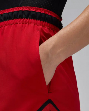 Шорты баскетбольные Nike JORDAN DRI-FIT WOVEN DIAMOND SHORTS красно-черные FQ2989-687