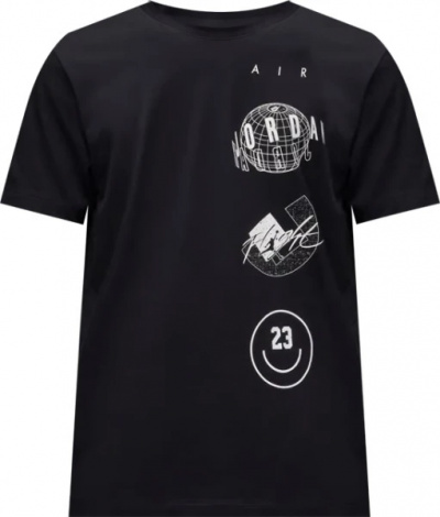 Футболка Nike MJ BRAND LOGO STACK SS CRW чорна FN6027-010