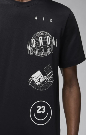 Футболка Nike MJ BRAND LOGO STACK SS CRW чорна FN6027-010