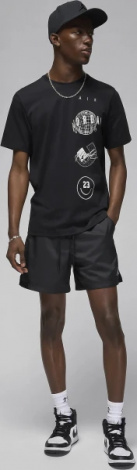 Футболка Nike MJ BRAND LOGO STACK SS CRW чорна FN6027-010