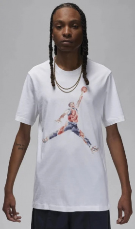 Футболка Nike JORDAN M J BRAND JM WTRCLR SS CREW белая FN5980-100