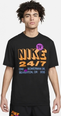 Футболка Nike M NK DF UV HYVERSE SS GFX черная FN3988-010