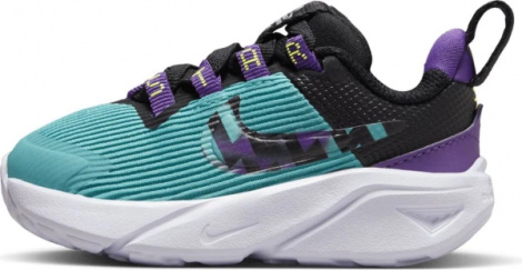 Кросівки дитячі Nike STAR RUNNER 4 NN SE (TD) бірюзово-чорно-фіолетові FJ1807-300
