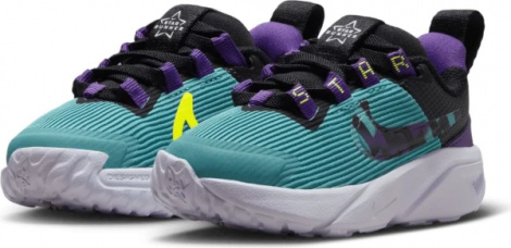 Кросівки дитячі Nike STAR RUNNER 4 NN SE (TD) бірюзово-чорно-фіолетові FJ1807-300
