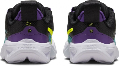 Кросівки дитячі Nike STAR RUNNER 4 NN SE (TD) бірюзово-чорно-фіолетові FJ1807-300