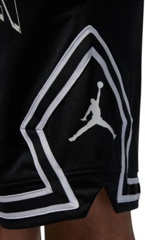 Шорты баскетбольные Nike JORDAN AIR DRI-FIT SPORT DIAMOND черно-белые FD5957-010