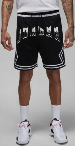 Шорты баскетбольные Nike JORDAN AIR DRI-FIT SPORT DIAMOND черно-белые FD5957-010