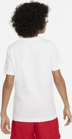 Футболка подростковая Nike K NSW TEE SOCCER BALL FA23 белая FD3974-100