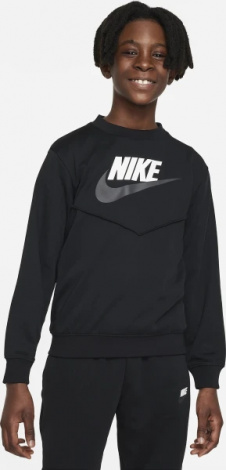 Спортивний костюм підлітковий Nike K NSW TRACKSUIT POLY CREW HBR чорний FD3090-010