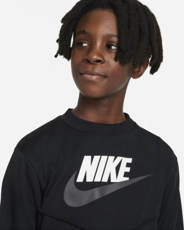 Спортивний костюм підлітковий Nike K NSW TRACKSUIT POLY CREW HBR чорний FD3090-010