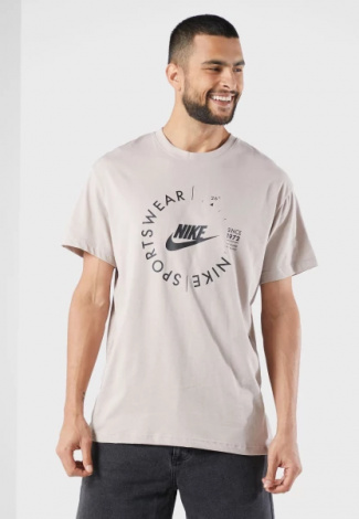 Футболка Nike M NSW SPU SS TEE бежева FD1182-272