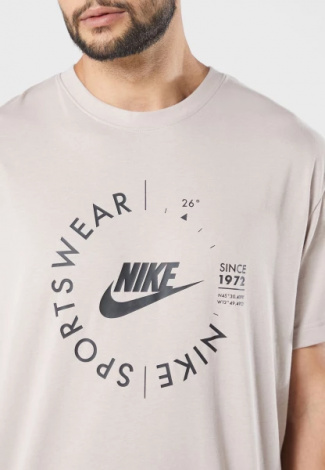 Футболка Nike M NSW SPU SS TEE бежева FD1182-272