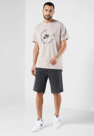 Футболка Nike M NSW SPU SS TEE бежева FD1182-272