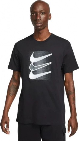 Футболка Nike M NSW TEE 12MO SWOOSH чорна DZ5173-010