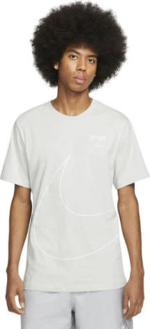 Футболка Nike M NSW TEE BIG SWOOSH 2 сіра DZ2883-034