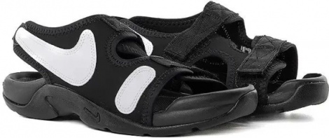Сандали детские Nike SUNRAY ADJUST 6 (GS) черно-белые DX5544-002