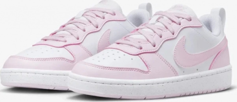 Кросівки дитячі Nike COURT BOROUGH LOW RECRAFT (GS) біло-рожеві DV5456-105