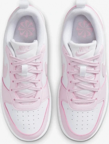 Кросівки дитячі Nike COURT BOROUGH LOW RECRAFT (GS) біло-рожеві DV5456-105