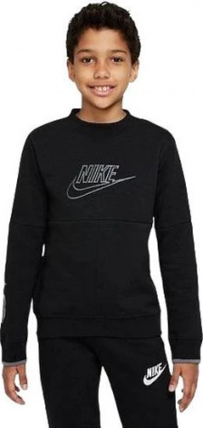 Світшот підлітковий Nike B NSW AMPLIFY CREW чорний DQ8819-010