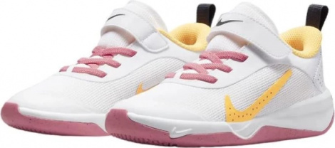 Кросівки дитячі Nike OMNI MULTI-COURT (PS) біло-рожеві DM9026-102