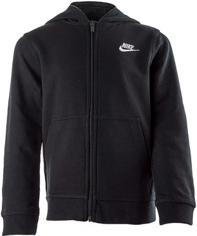 Толстовка підліткова Nike FT CLUB FZ чорна DD1698-010