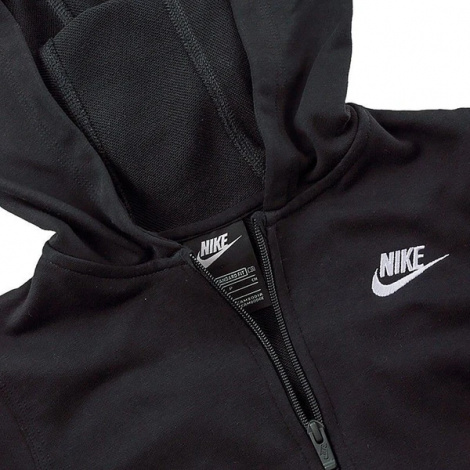 Толстовка підліткова Nike FT CLUB FZ чорна DD1698-010