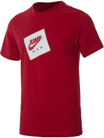 Футболка Nike Jordan JUMPMAN BOX SS CREW красно-белая DD0963-687