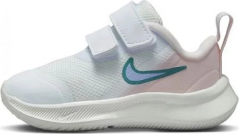 Кросівки дитячі Nike STAR RUNNER 3 (TDV) біло-рожеві DA2778-102