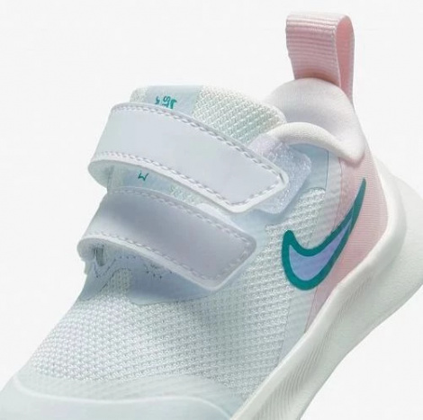 Кросівки дитячі Nike STAR RUNNER 3 (TDV) біло-рожеві DA2778-102