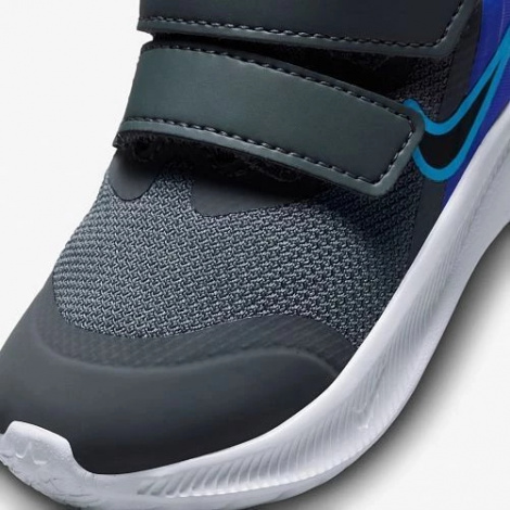 Кроссовки детские Nike STAR RUNNER 3 (TDV) серо-синие DA2778-012