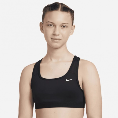 Топ подростковый Nike G NK SWOOSH BRA черный DA1030-010