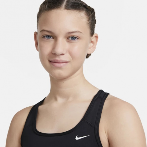 Топ подростковый Nike G NK SWOOSH BRA черный DA1030-010