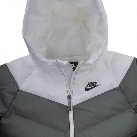 Куртка підліткова Nike NSW SYNTHETIC FILL JACKET чорно-сіро-біла CU9157-103