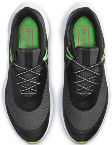 Кроссовки беговые Nike QUEST 3 SHIELD черно-зеленые CQ8894-010