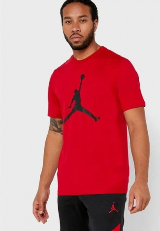 Футболка Nike Jordan JUMPMAN SS CREW красно-черная CJ0921-687