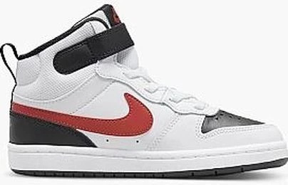 Кросівки дитячі Nike COURT BOROUGH MID 2 (PSV) біло-чорно-червоні CD7783-110