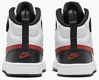 Кросівки дитячі Nike COURT BOROUGH MID 2 (PSV) біло-чорно-червоні CD7783-110