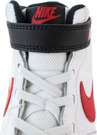 Кросівки дитячі Nike COURT BOROUGH MID 2 (PSV) біло-чорно-червоні CD7783-110