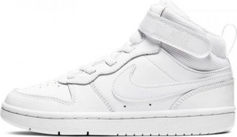 Кросівки дитячі Nike COURT BOROUGH MID 2 PS білі CD7783-100