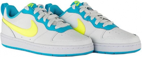 Кросівки дитячі Nike COURT BOROUGH LOW 2 (GS) біло-блакитні BQ5448-122